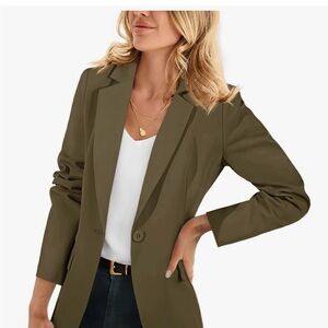 Elegant Olive Women's Blazer